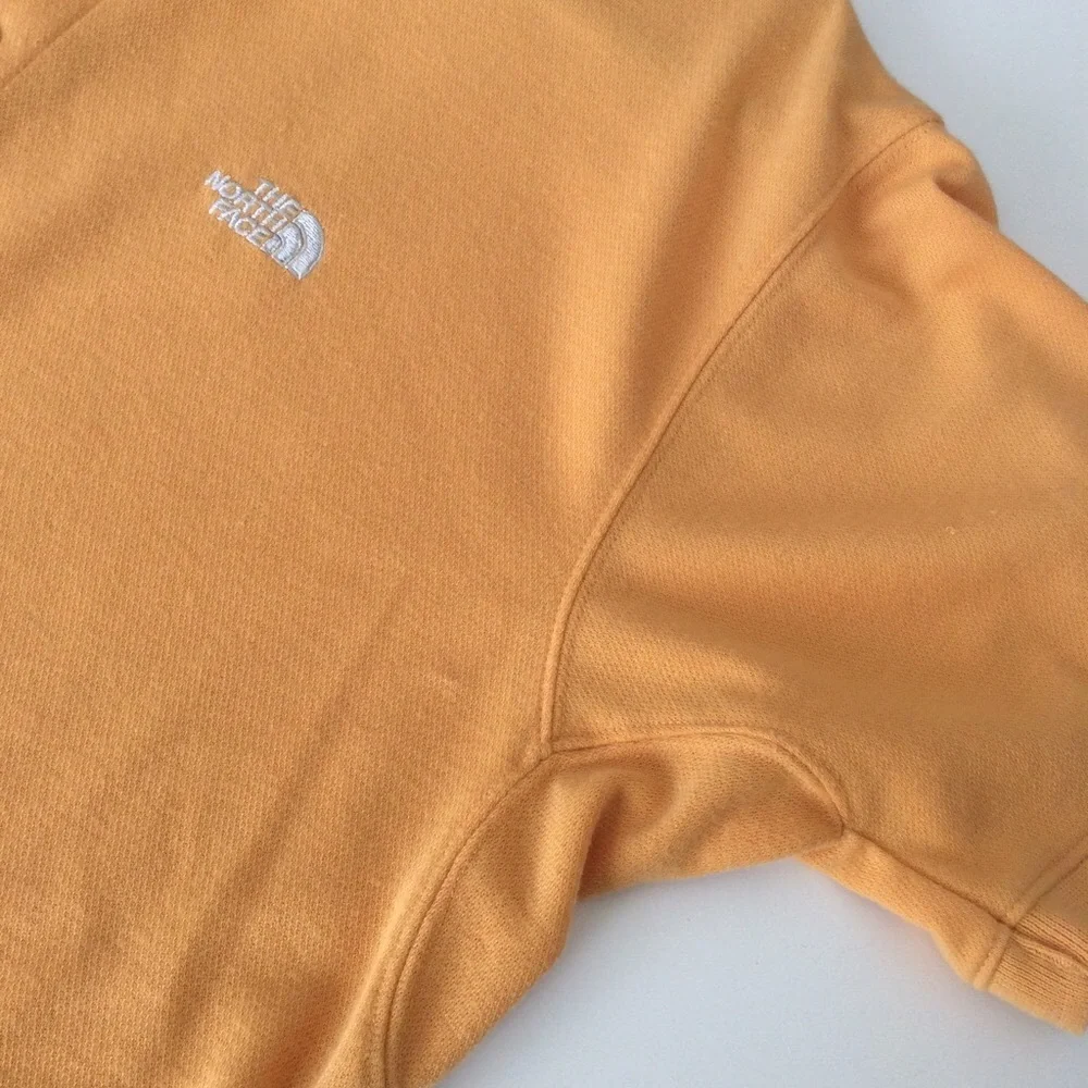 Vintage The North Face Yellow Gold Polo Shirt Golf Gorpcore Size L